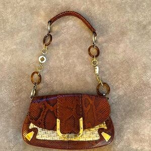 ⭐️Vintage Dolce & Gabbana python handbag